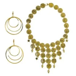 Gold Coin Jewelry Set