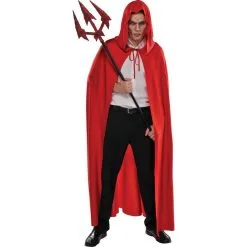 Adult Red Hooded Cape 5 Adult Red Hooded Cape -Costume Party Decor Store 176164 01