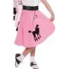 Girls Pink Poodle Skirt 1 Girls Pink Poodle Skirt -Costume Party Decor Store 176300