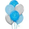 15ct, First Communion Balloons - Blue -Costume Party Decor Store 262315