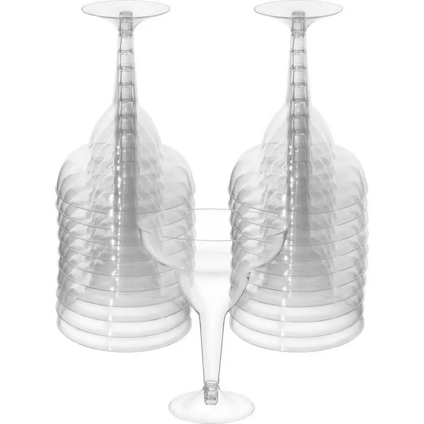 CLEAR Plastic Margarita Glasses, 11oz, 20ct 3 CLEAR Plastic Margarita Glasses, 11oz, 20ct