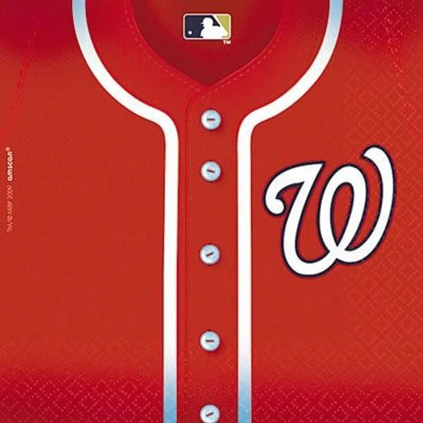 Washington Nationals Lunch Napkins 36ct 3 Washington Nationals Lunch Napkins 36ct
