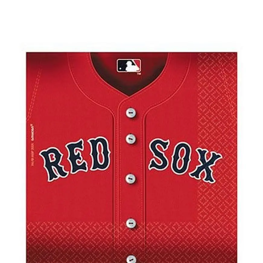 Boston Red Sox Lunch Napkins 36ct 3 Boston Red Sox Lunch Napkins 36ct