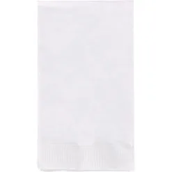 White Paper Guest Towels, 4.5in X 7.75in, 40ct