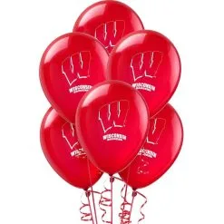 10ct, Wisconsin Badgers Balloons