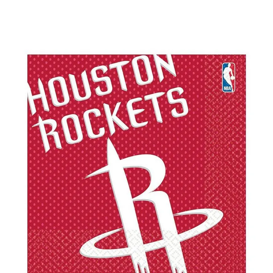 Houston Rockets Lunch Napkins 16ct 3 Houston Rockets Lunch Napkins 16ct