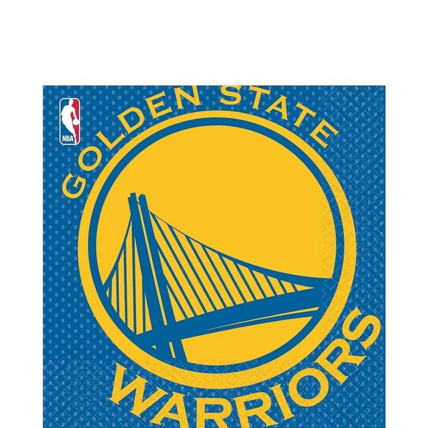 Golden State Warriors Lunch Napkins 16ct 3 Golden State Warriors Lunch Napkins 16ct