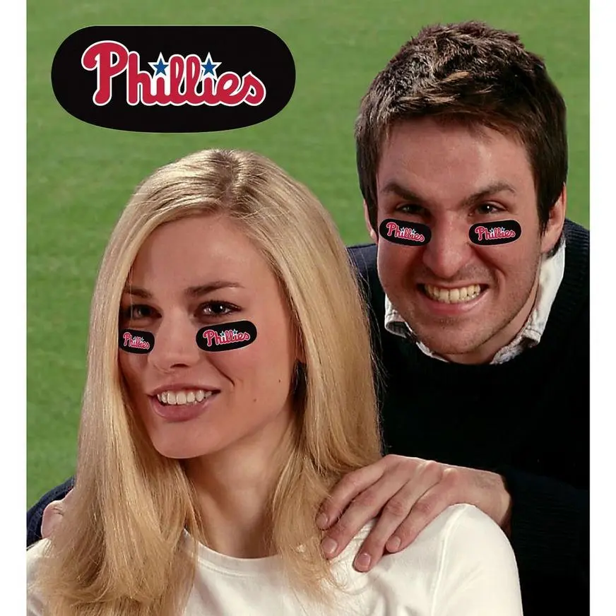 Philadelphia Phillies Eye Black Stickers 6ct 3 Philadelphia Phillies Eye Black Stickers 6ct