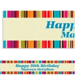 Custom Stripe Style Banner 6ft