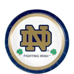 Notre Dame Fighting Irish Dessert Plates 8ct