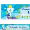 Custom Blue First Communion Banner 6ft 1 Custom Blue First Communion Banner 6ft -Costume Party Decor Store 466531