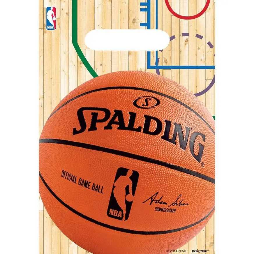 Spalding Basketball Favor Bags 8ct 3 Spalding Basketball Favor Bags 8ct