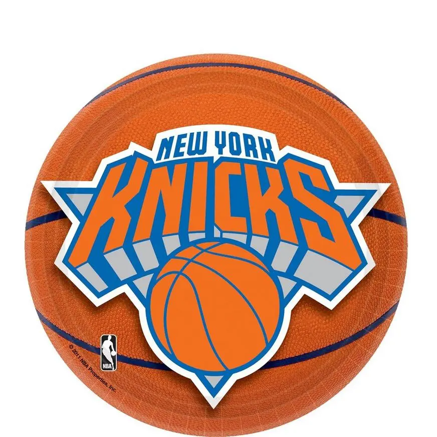 New York Knicks Dessert Plates 8ct 3 New York Knicks Dessert Plates 8ct