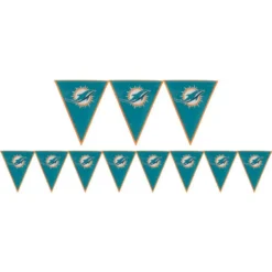 Miami Dolphins Pennant Banner