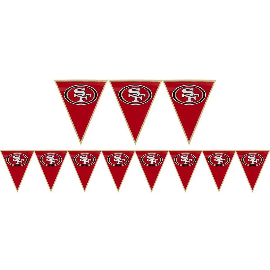 San Francisco 49ers Pennant Banner 3 San Francisco 49ers Pennant Banner