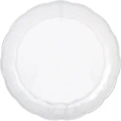 CLEAR Plastic Scalloped Platter