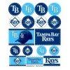 Tampa Bay Rays Stickers 1 Sheet -Costume Party Decor Store 577118