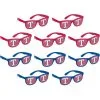 Texas Rangers Printed Glasses 10ct -Costume Party Decor Store 586321