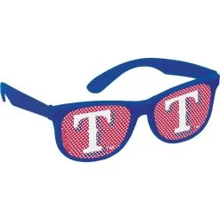 Texas Rangers Printed Glasses 10ct 7 Texas Rangers Printed Glasses 10ct -Costume Party Decor Store 586321 02