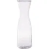 CLEAR Plastic Carafe 2 CLEAR Plastic Carafe -Costume Party Decor Store 588329
