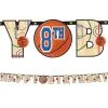 Spalding Basketball Birthday Banner Kit 1 Spalding Basketball Birthday Banner Kit -Costume Party Decor Store 594091