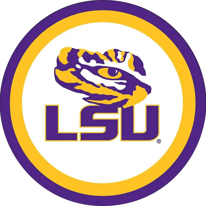 Louisiana State Tigers Dessert Plates 12ct 3 Louisiana State Tigers Dessert Plates 12ct