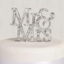 Mr. & Mrs. Wedding Cake Topper