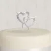 Double Heart Wedding Cake Topper