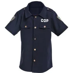 Child Cop Shirt -Costume Party Decor Store 631024 01