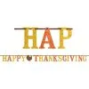 Glitter Happy Thanksgiving Letter Banner 12ft -Costume Party Decor Store 633273