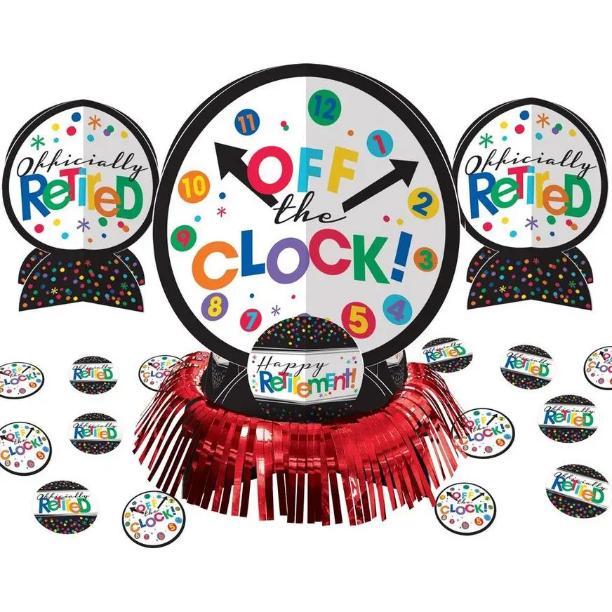 Happy Retirement Celebration Table Decorating Kit 23pc 3 Happy Retirement Celebration Table Decorating Kit 23pc