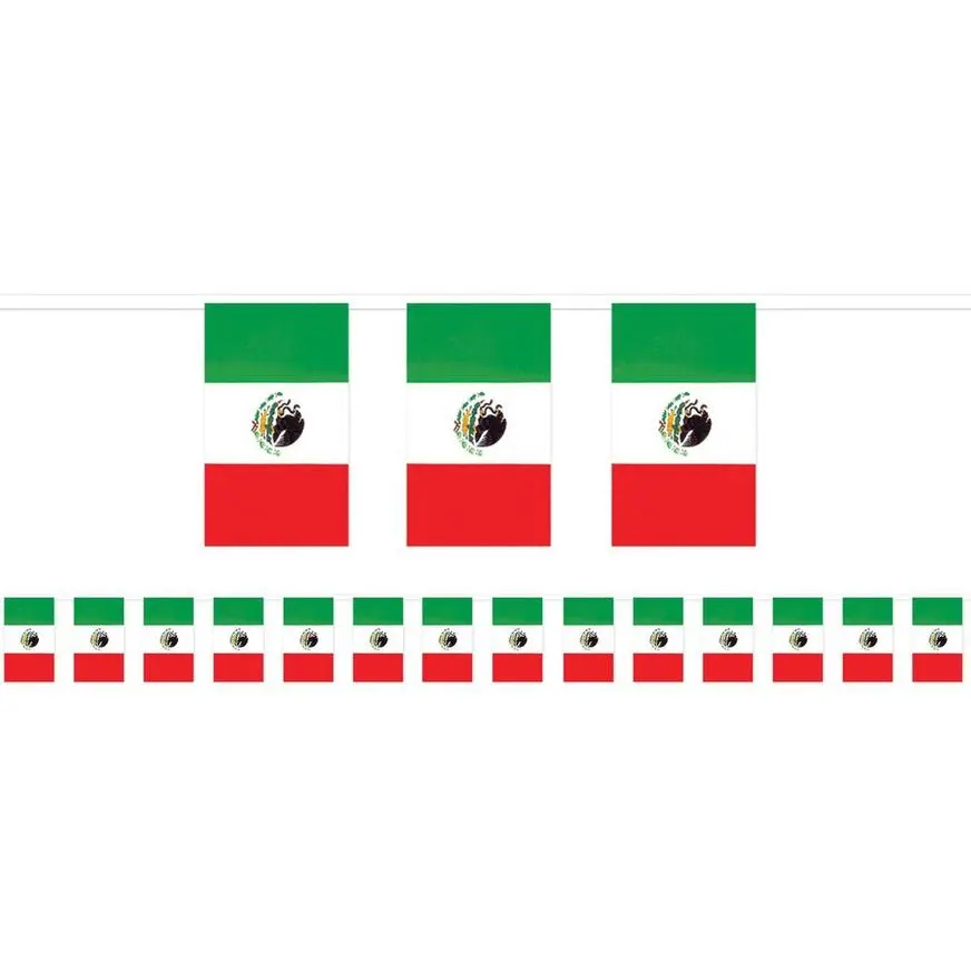 Giant Mexican Flag Pennant Banner 3 Giant Mexican Flag Pennant Banner