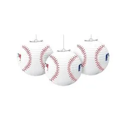 MLB Baseball Paper Lanterns 3ct