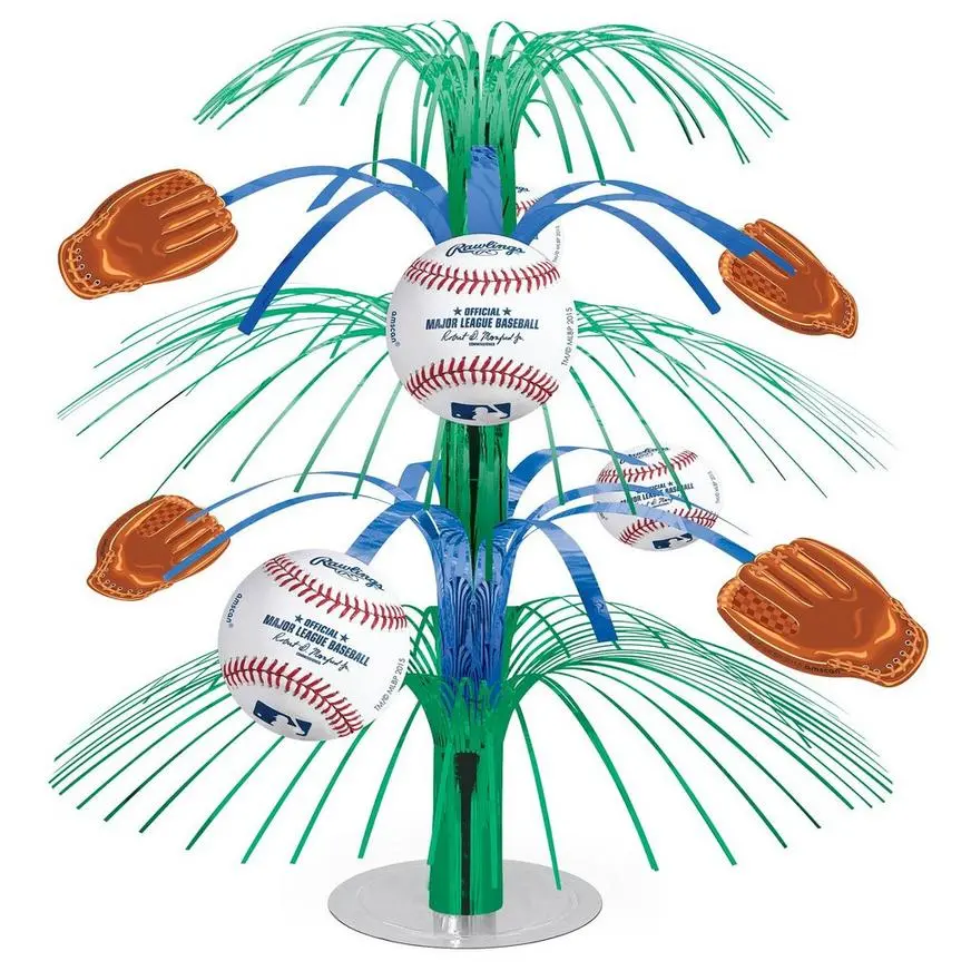 MLB Baseball Cascade Centerpiece 3 MLB Baseball Cascade Centerpiece