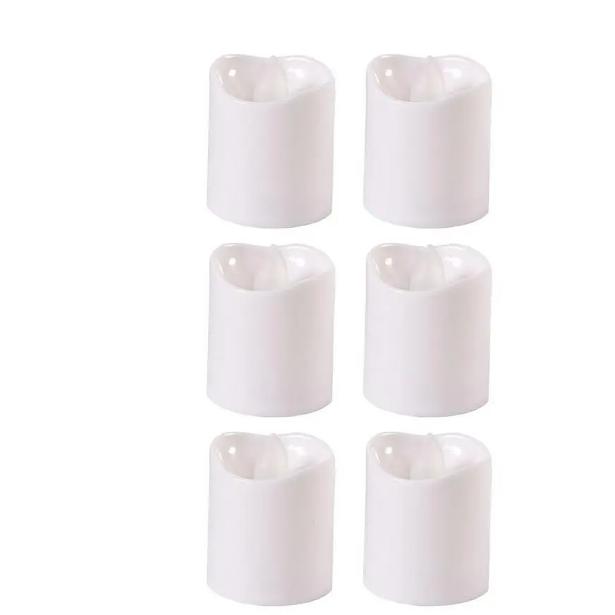 White Votive Flameless LED Candles 6ct 3 White Votive Flameless LED Candles 6ct