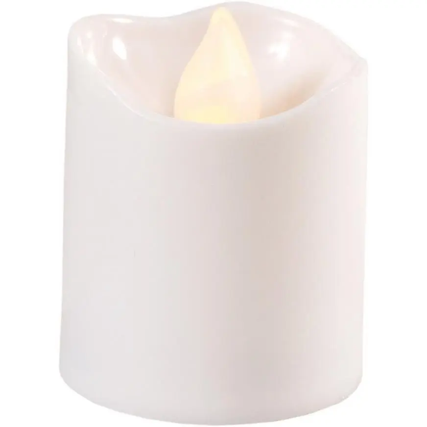 White Votive Flameless LED Candles 6ct 4 White Votive Flameless LED Candles 6ct - Image 2