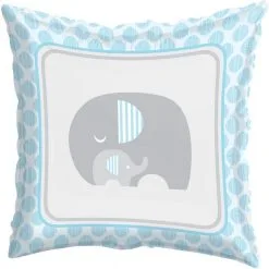 Blue Baby Elephant Balloon, 18in