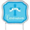 Blue First Communion Cake Topper 1 Blue First Communion Cake Topper -Costume Party Decor Store 738614