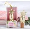 Gold Pineapple Bottle Stopper 2 Gold Pineapple Bottle Stopper -Costume Party Decor Store 743278