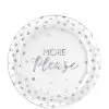 More Please Premium Plastic Dessert Plates 20ct 1 More Please Premium Plastic Dessert Plates 20ct -Costume Party Decor Store 750217