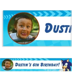 Custom Sonic The Hedgehog Photo Banner