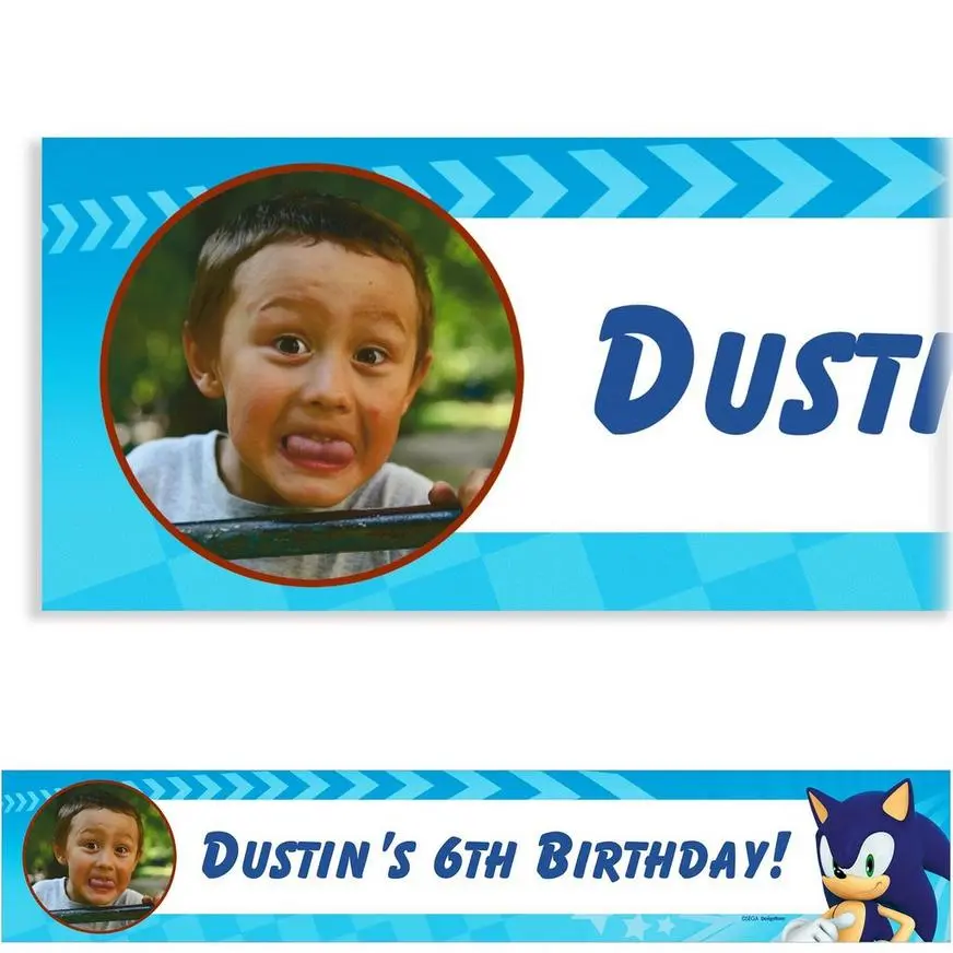 Custom Sonic The Hedgehog Photo Banner 3 Custom Sonic The Hedgehog Photo Banner