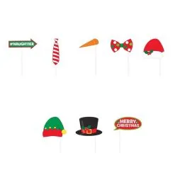 Christmas Photo Booth Props 21ct 7 Christmas Photo Booth Props 21ct -Costume Party Decor Store 758029 02