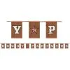 Howdy Partners Yeehaw Western Letter Banner -Costume Party Decor Store 762659