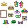 AMSCAN Mardi Gras Photo Booth Props 13ct -Costume Party Decor Store 762794