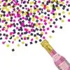 AMSCAN Glitter Pink Champagne Bottle Confetti Popper 2 AMSCAN Glitter Pink Champagne Bottle Confetti Popper -Costume Party Decor Store 773049