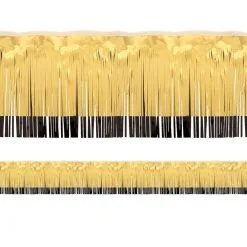 Black & Gold Tinsel Fringe