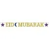 AMSCAN Glitter Eid Mubarak Letter Banner -Costume Party Decor Store 781063