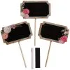Floral & Lace Rustic Wedding Centerpiece Sticks 6ct 1 Floral & Lace Rustic Wedding Centerpiece Sticks 6ct -Costume Party Decor Store 781480