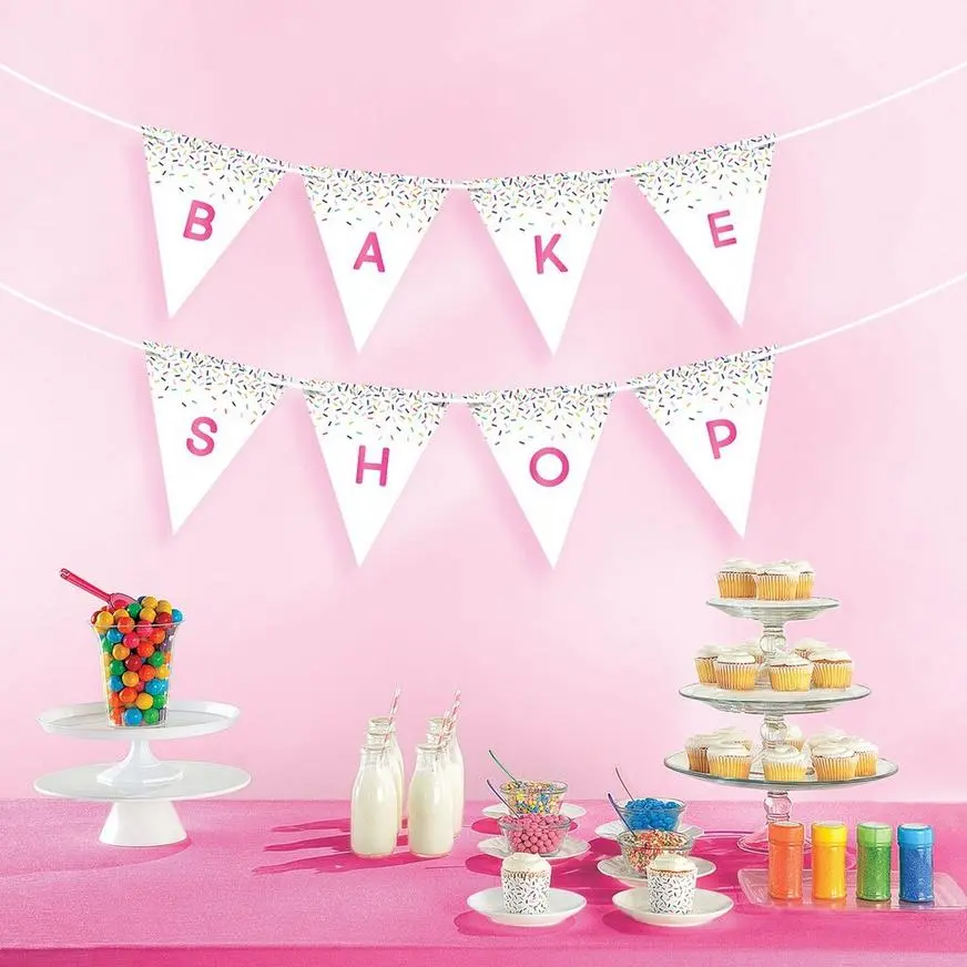 AMSCAN Colorful Sprinkles Pennant Banner Kit 4 AMSCAN Colorful Sprinkles Pennant Banner Kit - Image 2